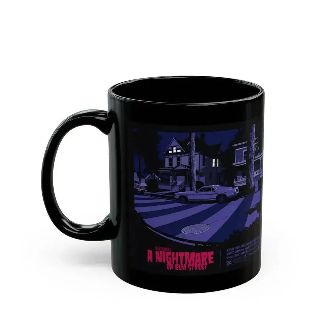 A NIGHTMARE ON ELM STREET (RERELEASE) 1984 Movie Poster - Black Coffee Mug - Go Mug Yourself