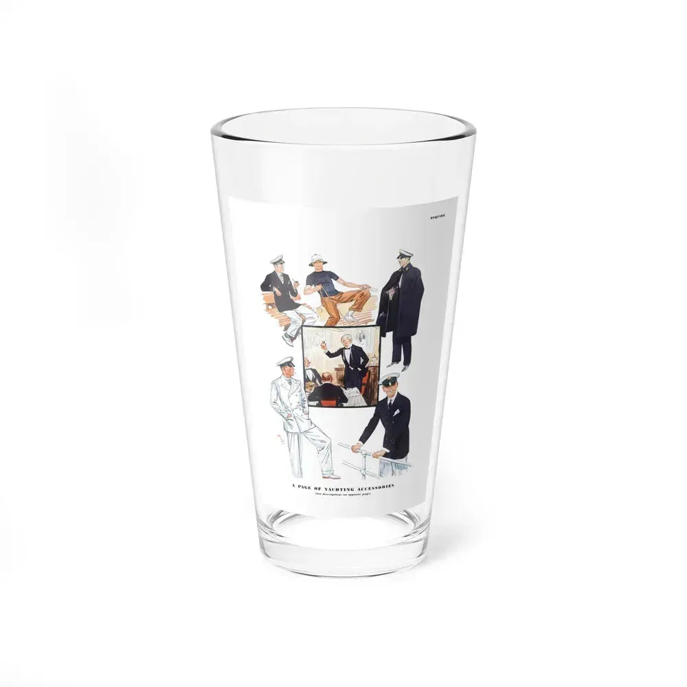 A Page of Yachting Accessories, Esquire, June 1934 (Magazine Illustration) Pint Glass 16oz 16oz - Go Mug Yourself