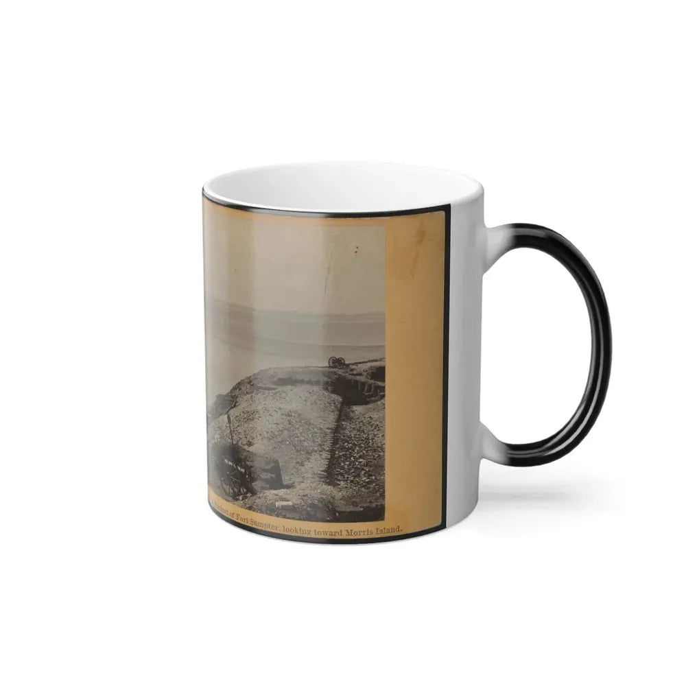 A Parapet of Fort Sumpter (I.E. Sumter), Looking Toward Morris Island (U.S. Civil War) Color Changing Coffee Mug 11oz - Go Mug Yourself