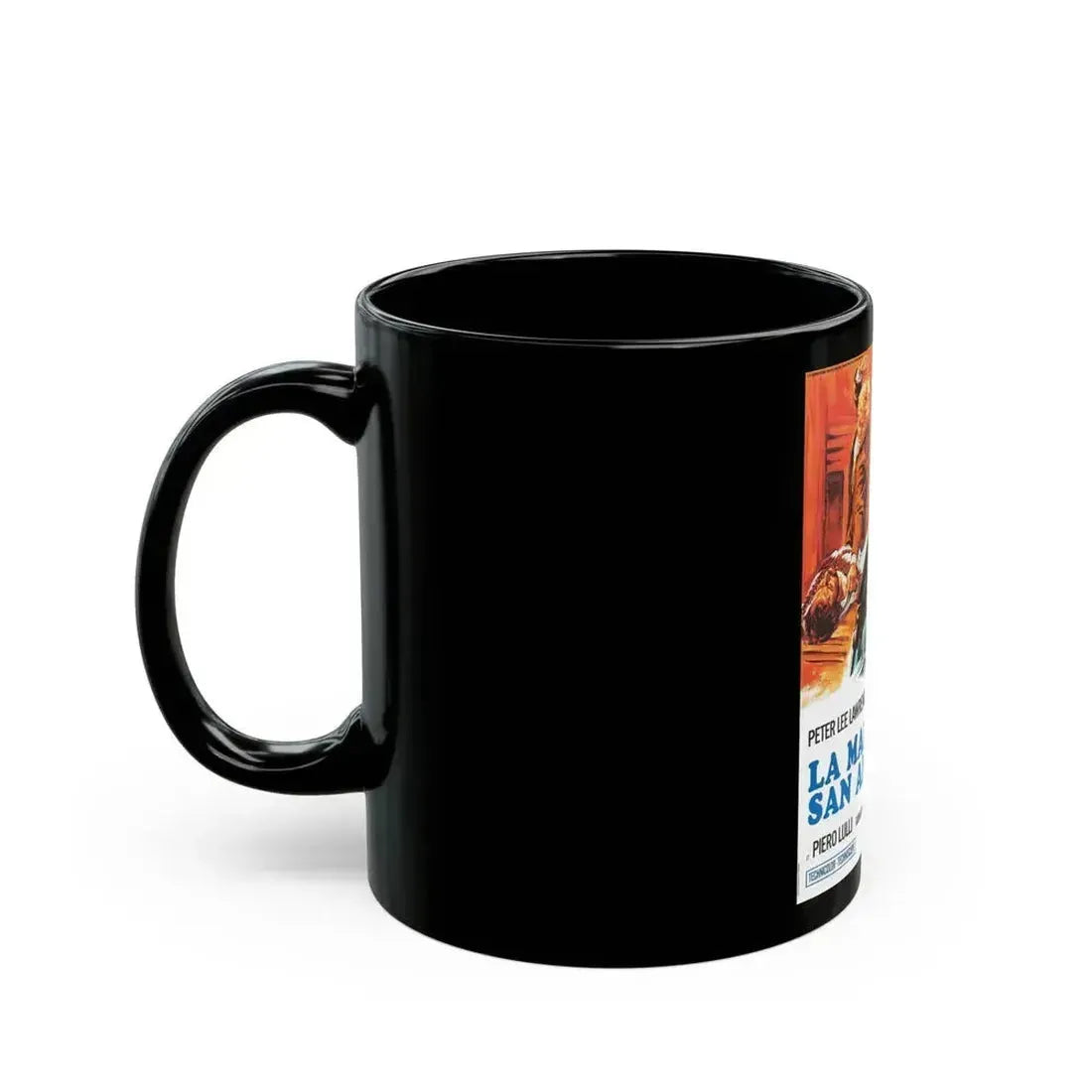 A PISTOL FOR A 100 COFFINS 1968 Movie Poster - Black Coffee Mug - Go Mug Yourself