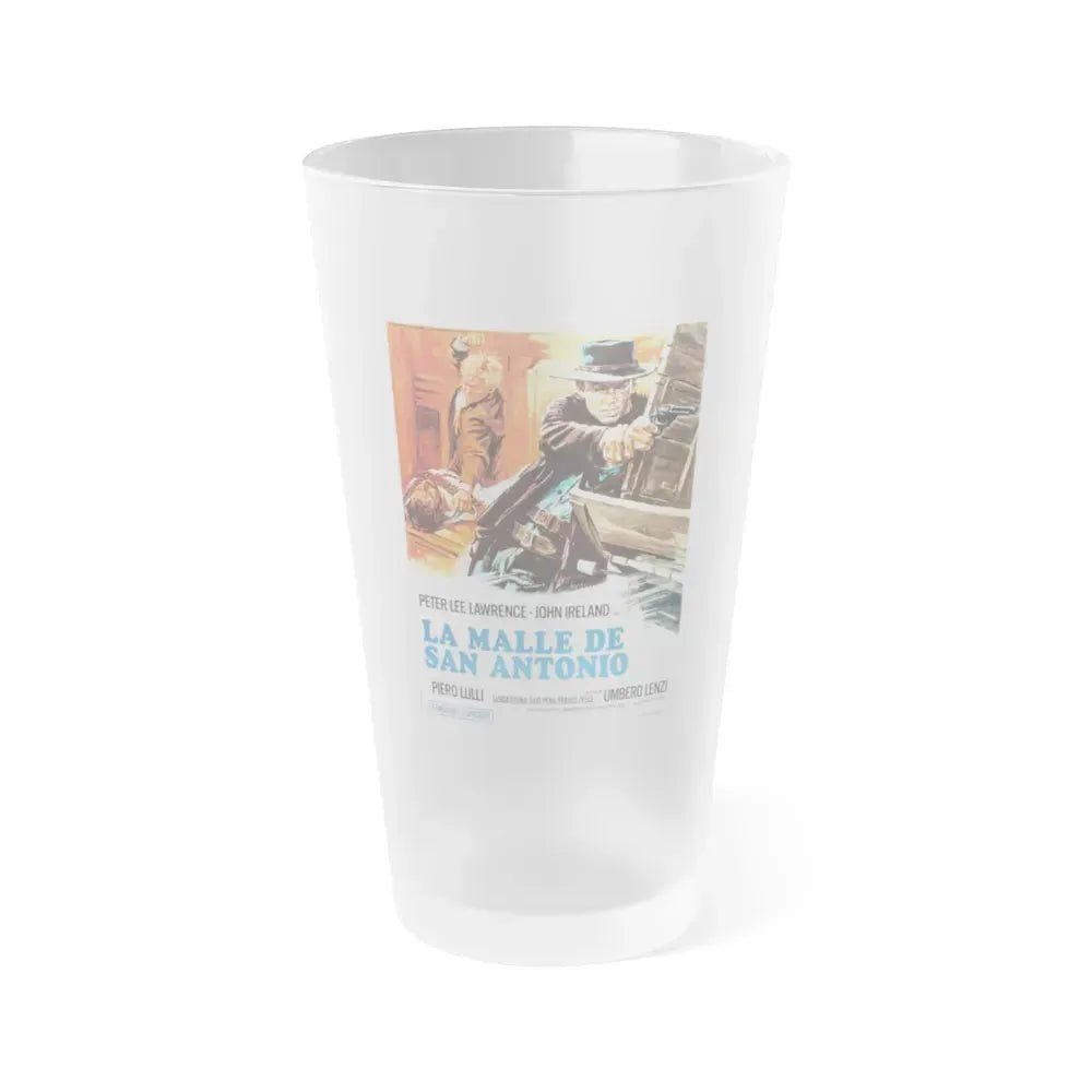 A PISTOL FOR A 100 COFFINS 1968 Movie Poster - Frosted Pint Glass 16oz 16oz Frosted - Go Mug Yourself