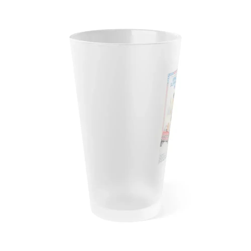 A POLICEWOMAN IN NEW YORK 1981 Movie Poster - Frosted Pint Glass 16oz - Go Mug Yourself