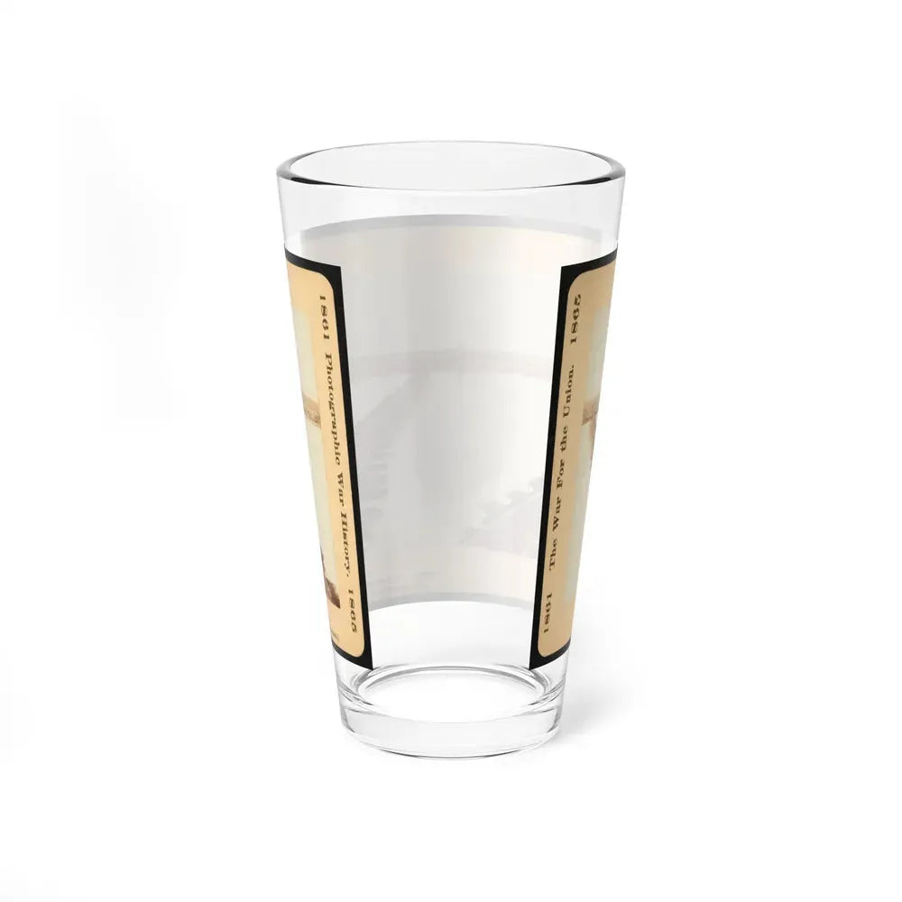 A Pontoon Bridge On The James River (U.S. Civil War) Pint Glass 16oz - Go Mug Yourself