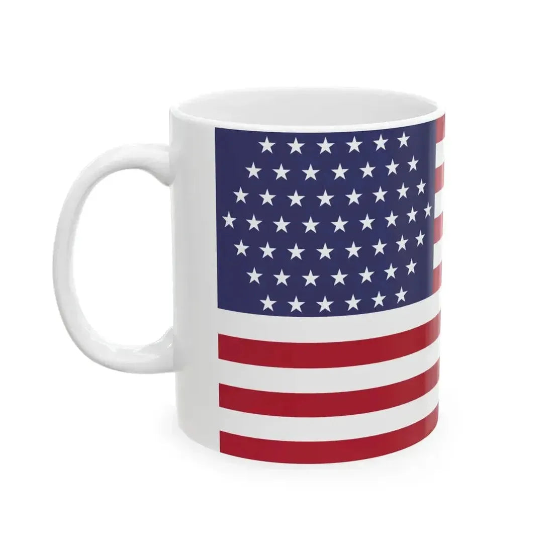 A possible flag of the United States of America displaying 51 stars (United States) White Coffee Mug - Go Mug Yourself