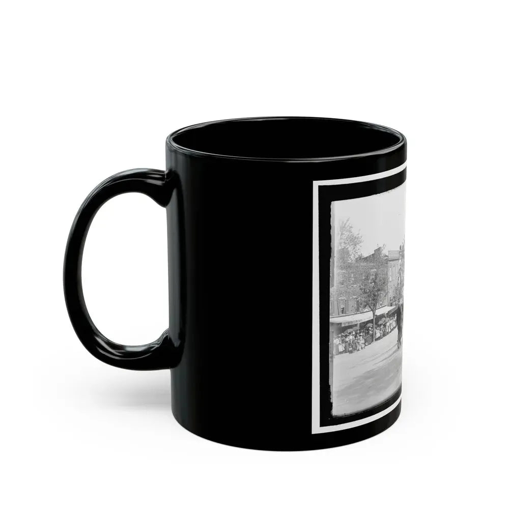 A Post From Trenton, N.J., With Tattered Battle Flags (U.S. Civil War) Black Coffee Mug - Go Mug Yourself