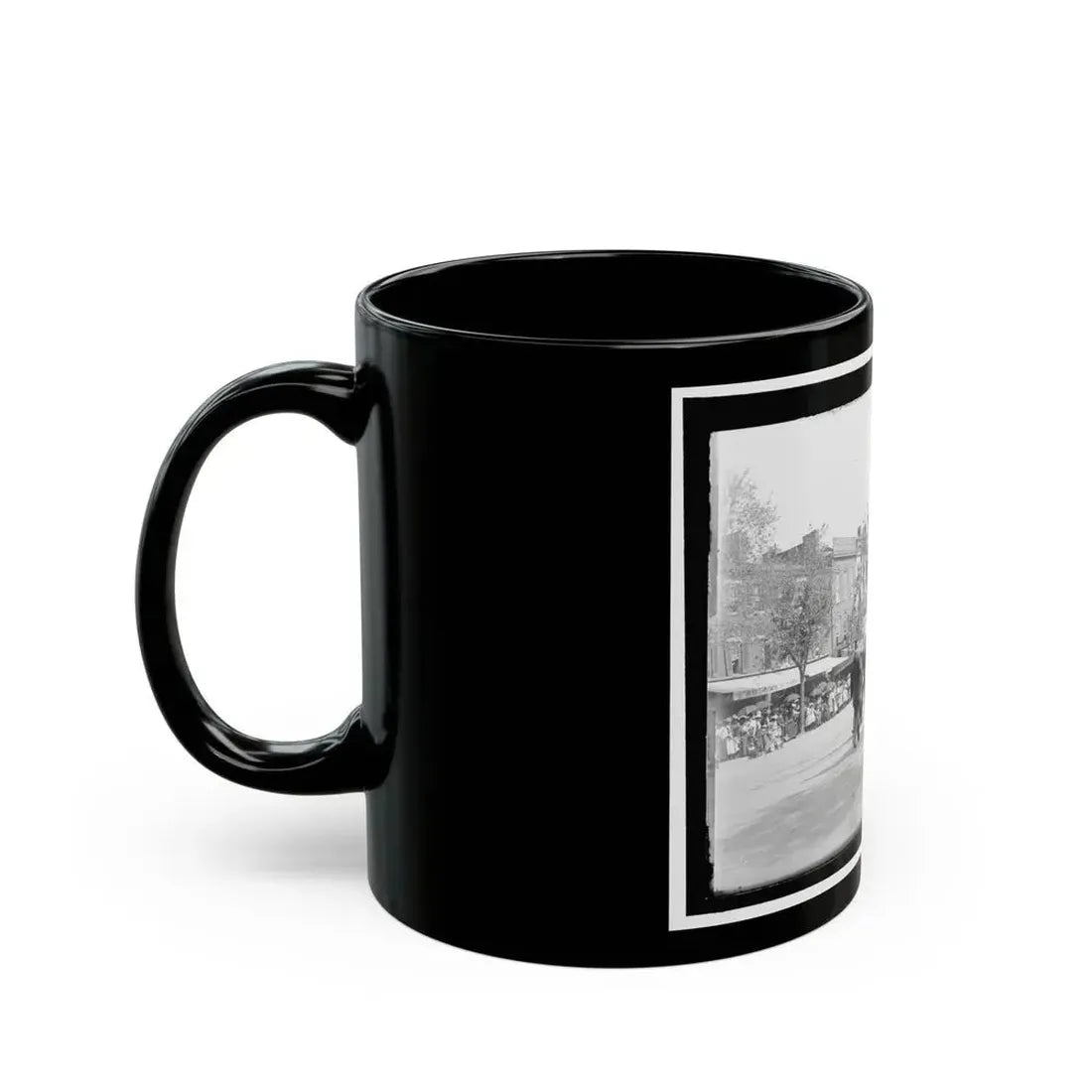 A Post From Trenton, N.J., With Tattered Battle Flags (U.S. Civil War) Black Coffee Mug - Go Mug Yourself