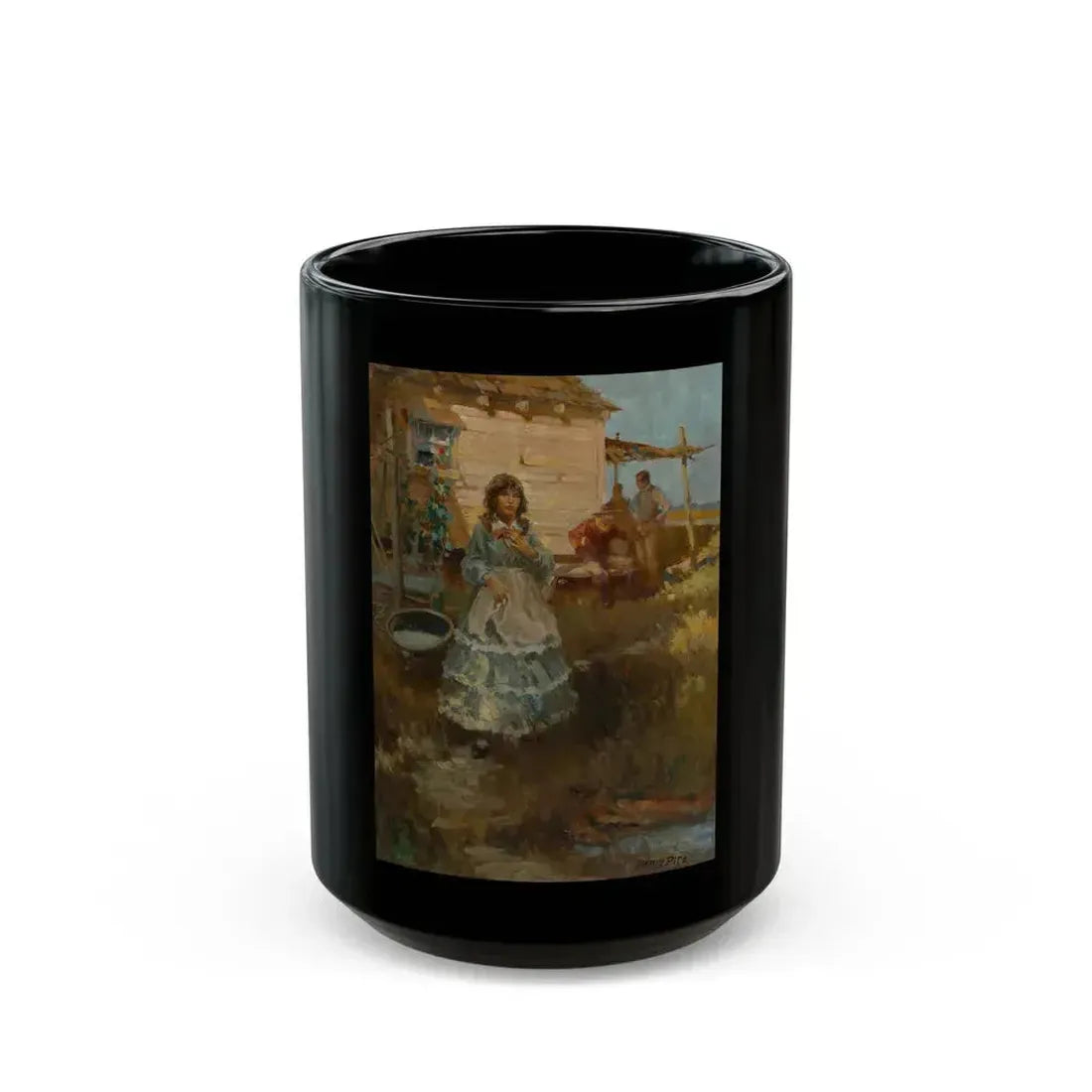 A Prairie Rose, book cover (Little Brown, 1941) - Black Coffee Mug 15oz - Go Mug Yourself