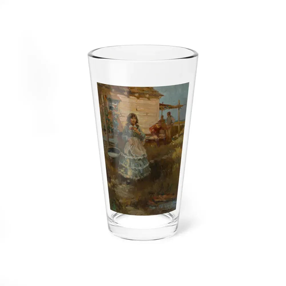 A Prairie Rose, book cover (Little Brown, 1941) (Magazine Illustration) Pint Glass 16oz 16oz - Go Mug Yourself