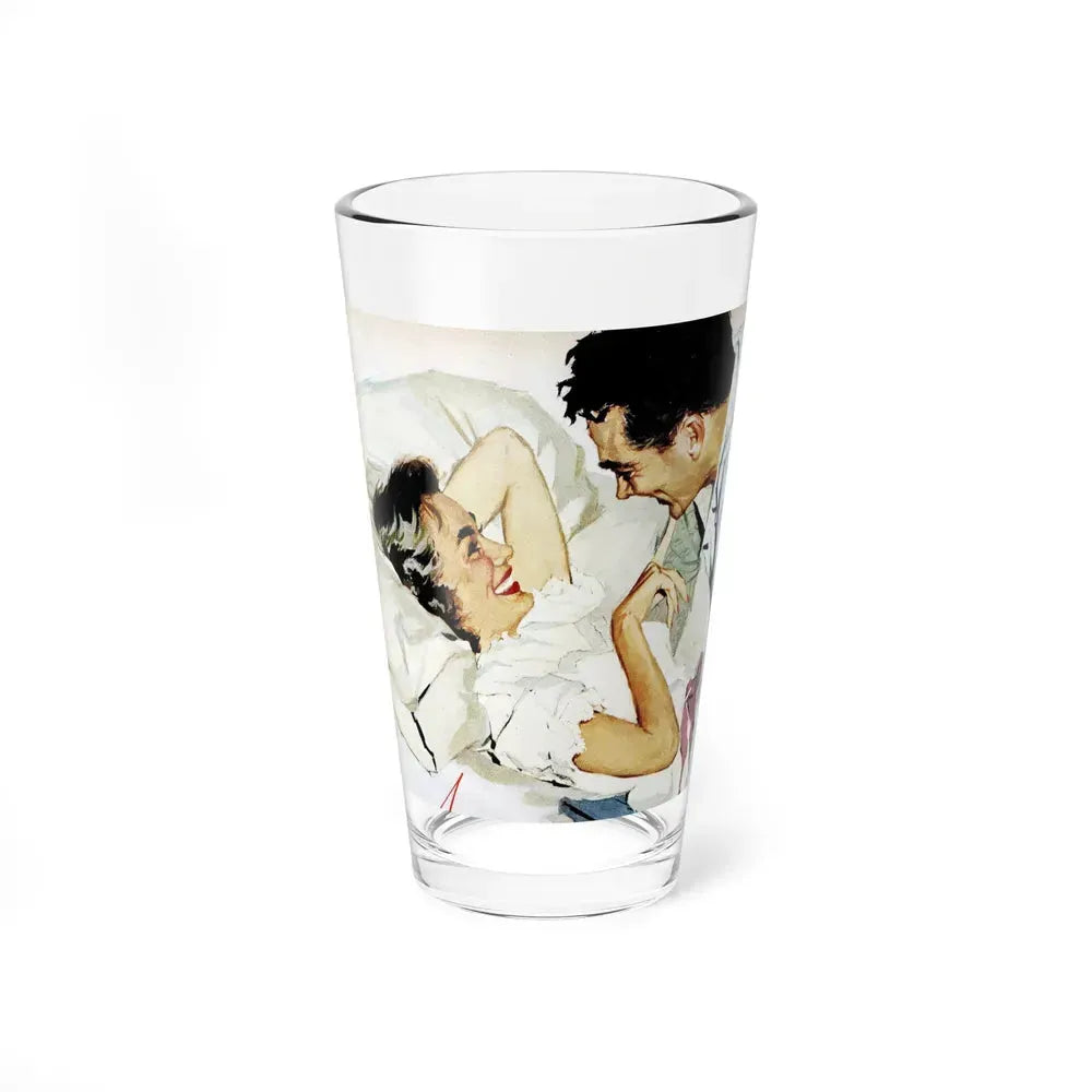 A Present from An Angel, Good Housekeeping, November 1955 (Magazine Illustration) Pint Glass 16oz 16oz - Go Mug Yourself