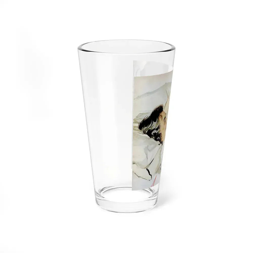 A Present from An Angel, Good Housekeeping, November 1955 (Magazine Illustration) Pint Glass 16oz - Go Mug Yourself