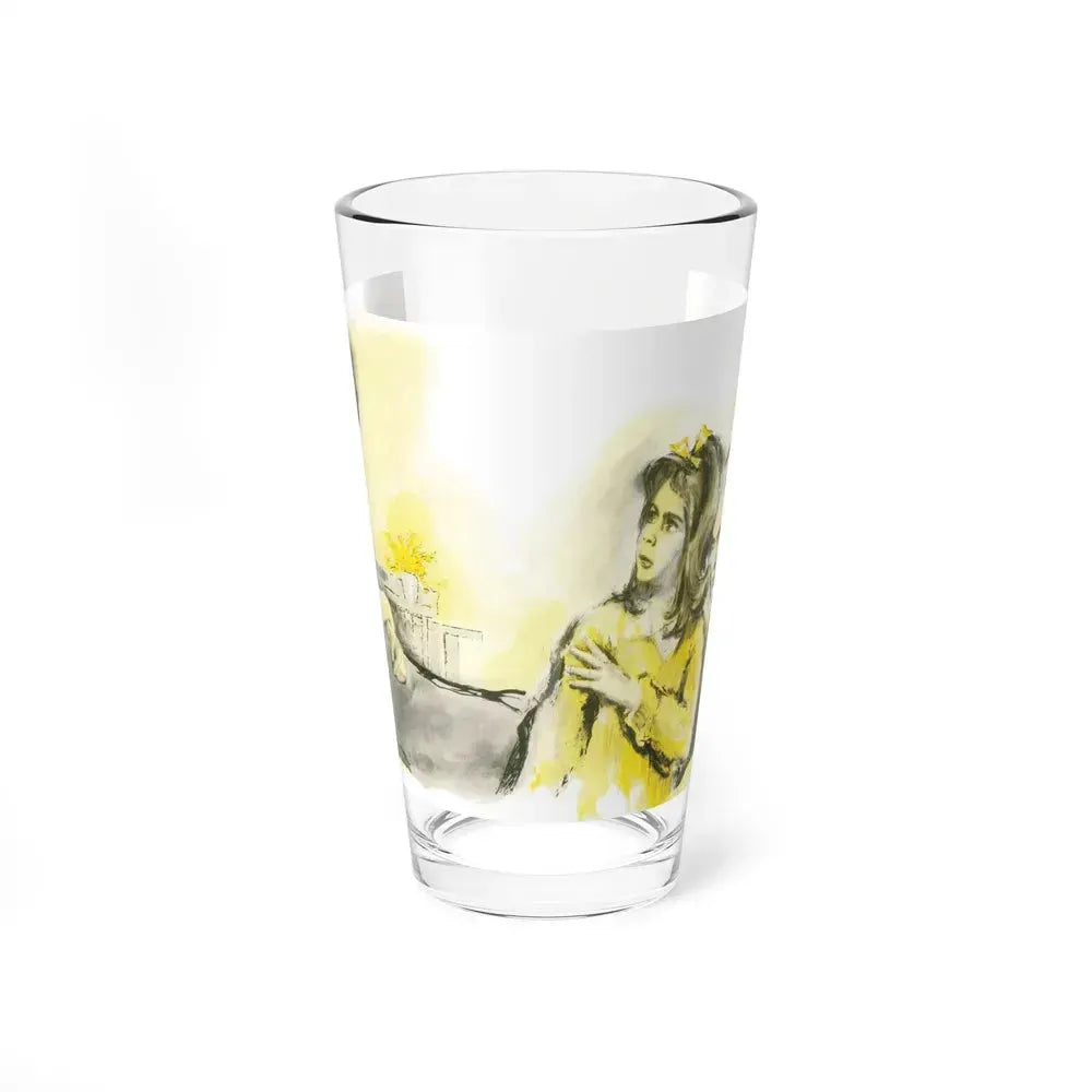 A Question Of Time by Dorothy Mackie Low, Good Housekeeping magazine, 1961 (Magazine Illustration) Pint Glass 16oz 16oz - Go Mug Yourself