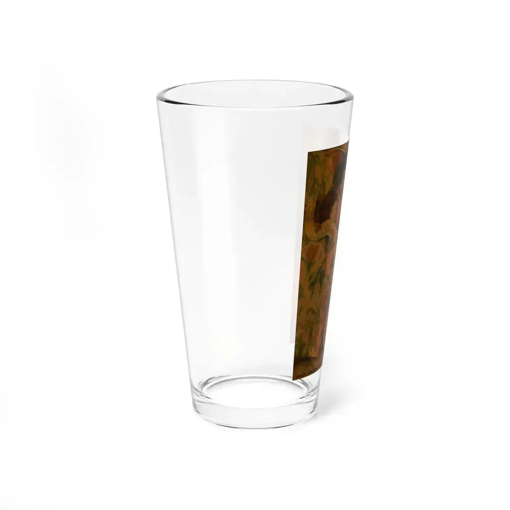 A Rainy Day, Dream Blocks original illustration, 1908 (Magazine Illustration) Pint Glass 16oz - Go Mug Yourself