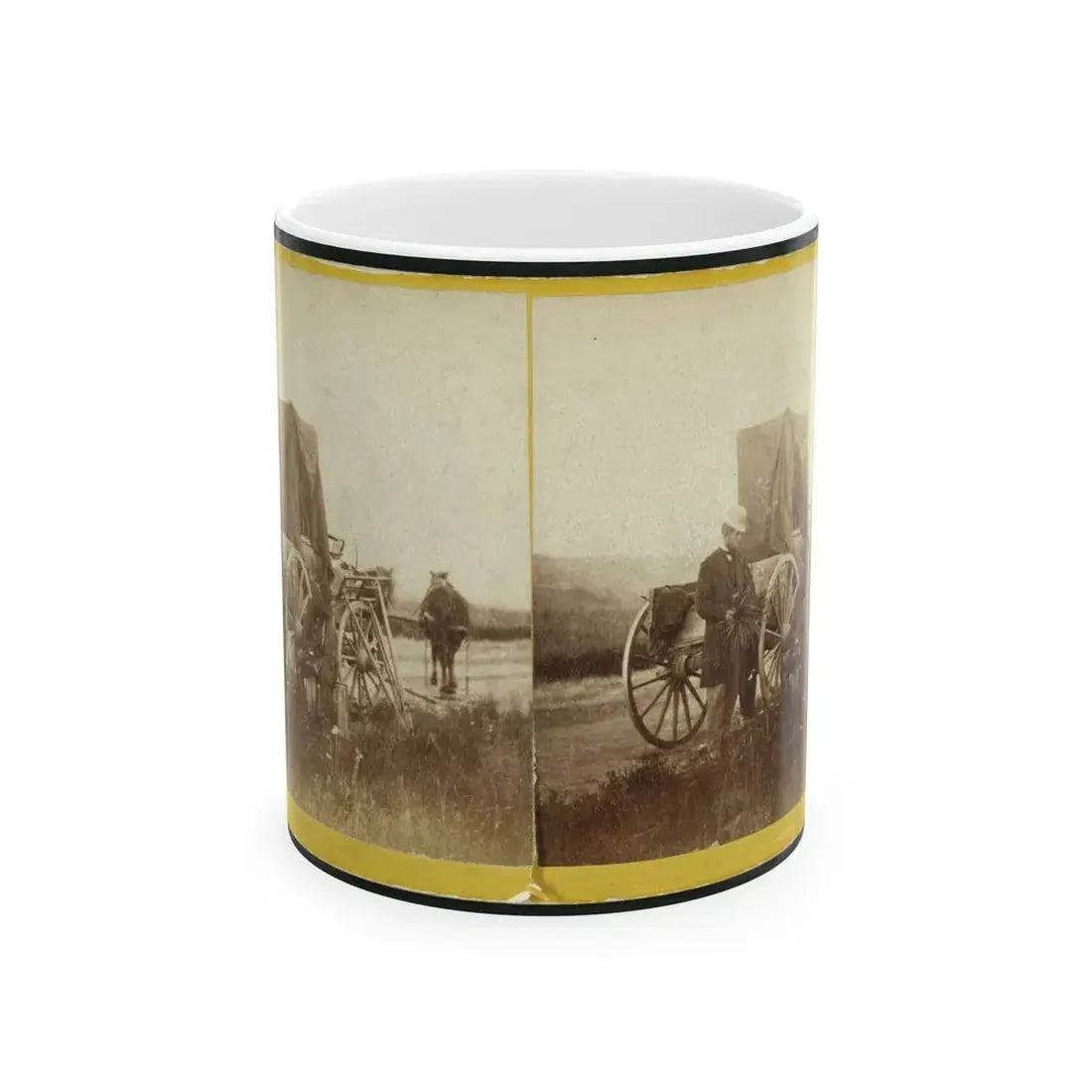 A Rare Specimen Found On Hill Above Fort Riley, Kansas, 420 Miles West Of St. Louis, Mo. (U.S. Civil War) White Coffee Mug 11oz - Go Mug Yourself