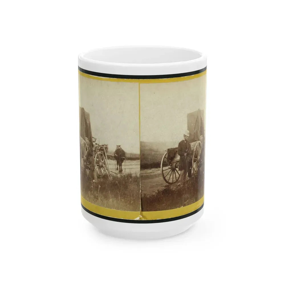 A Rare Specimen Found On Hill Above Fort Riley, Kansas, 420 Miles West Of St. Louis, Mo. (U.S. Civil War) White Coffee Mug 15oz - Go Mug Yourself