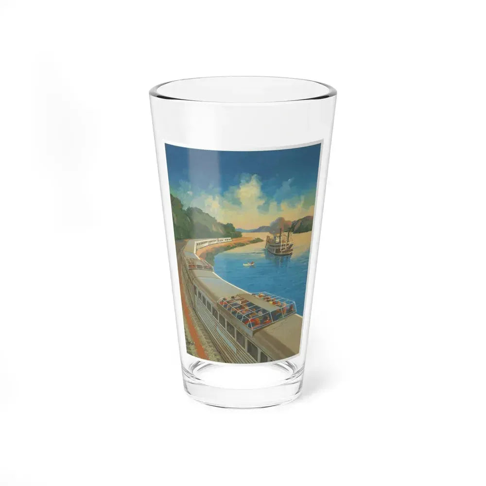 A rare Zephyr Train advertisement (Magazine Illustration) Pint Glass 16oz 16oz - Go Mug Yourself