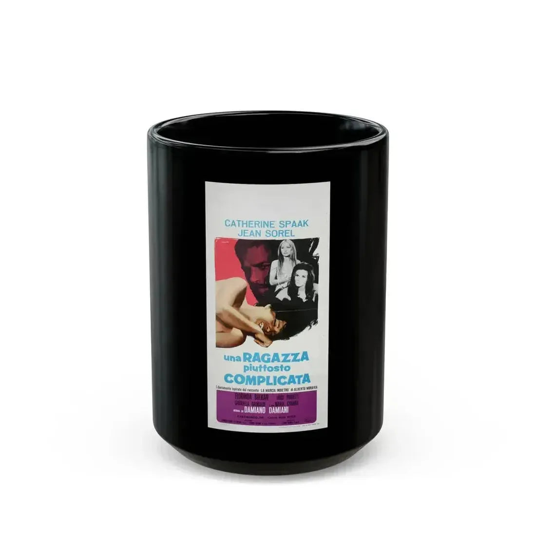 A RATHER COMPLICATED GIRL 1969 Movie Poster - Black Coffee Mug 15oz - Go Mug Yourself