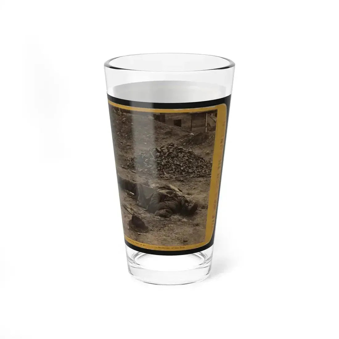 A Rebel Soldier, Killed In The Trenches Before Petersburgh (I.E. Petersburg) ... (U.S. Civil War) Pint Glass 16oz - Go Mug Yourself