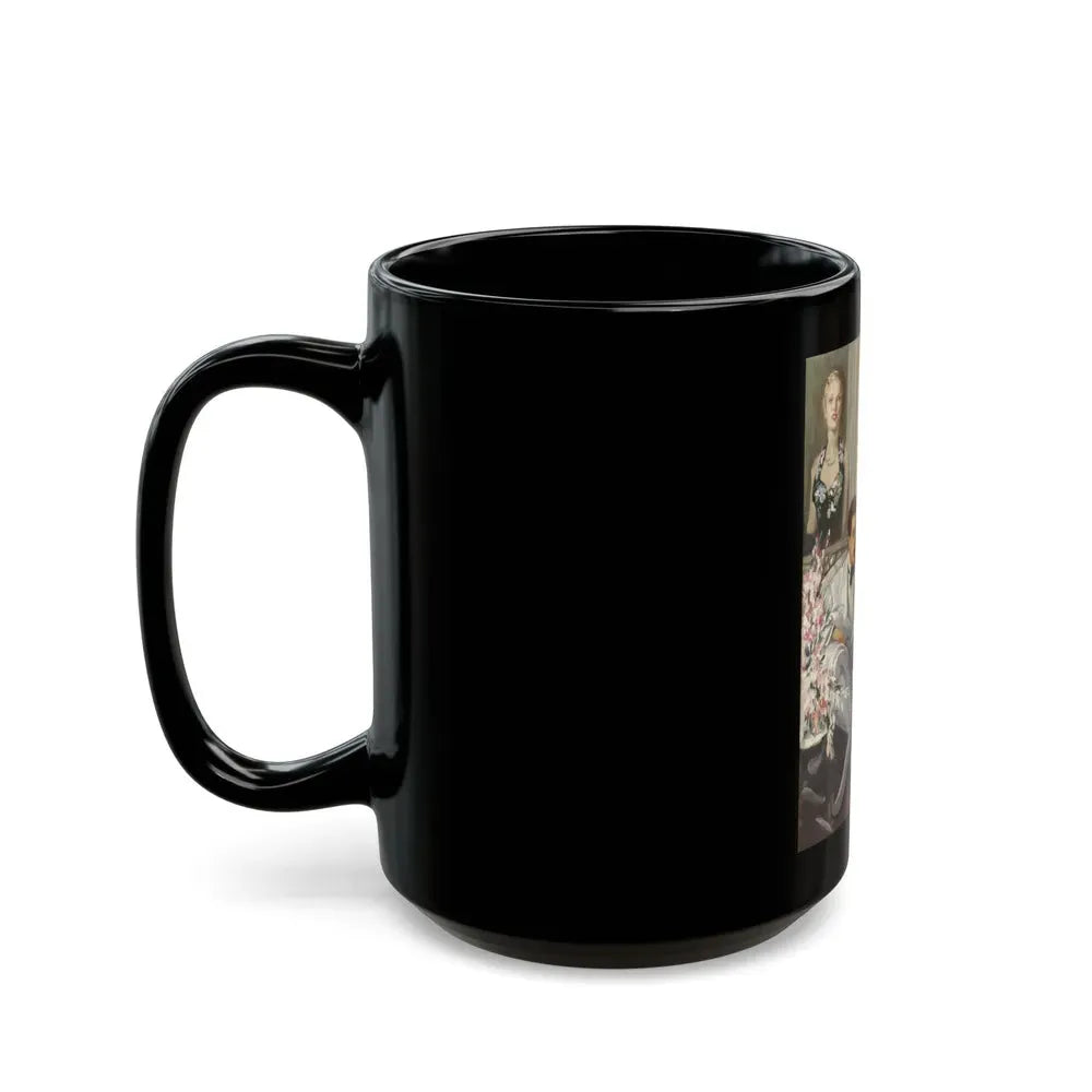 A Reflection of Beauty, magazine story illustration, circa 1930s - Black Coffee Mug - Go Mug Yourself