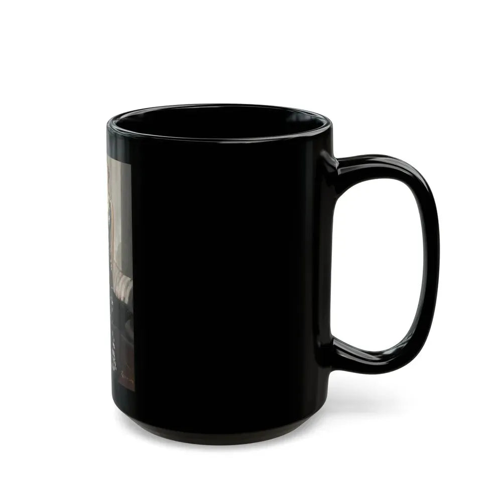 A Reflection of Beauty, magazine story illustration, circa 1930s - Black Coffee Mug - Go Mug Yourself