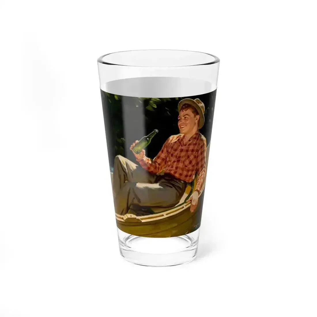 A Refreshing Break, beverage advertisement (Magazine Illustration) Pint Glass 16oz - Go Mug Yourself