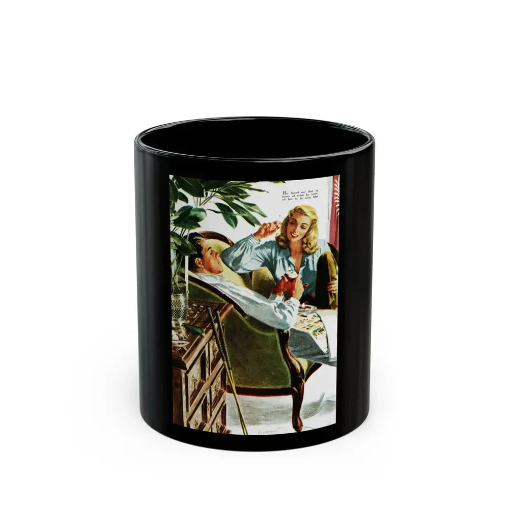A Report on the Martins, Good Housekeeping, October 1945 - Black Coffee Mug 11oz - Go Mug Yourself