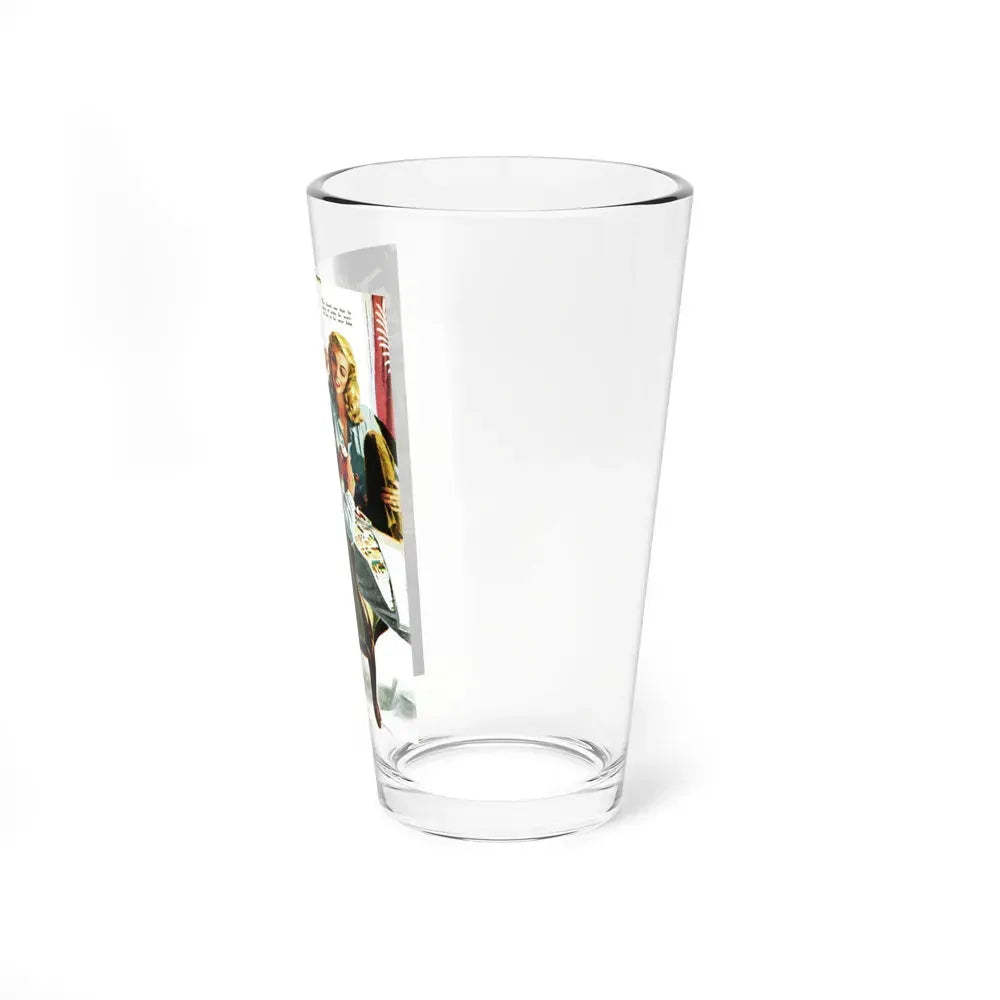 A Report on the Martins, Good Housekeeping, October 1945 (Magazine Illustration) Pint Glass 16oz - Go Mug Yourself