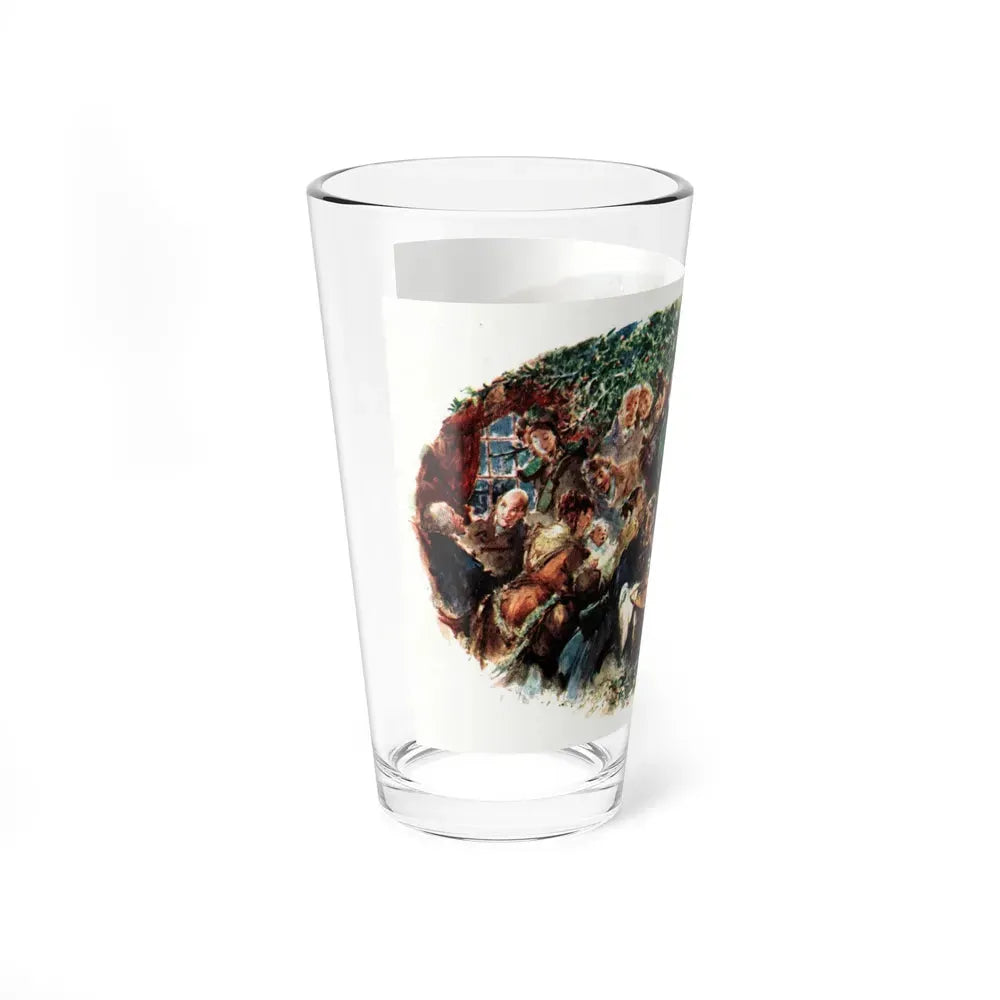 A Rich Glow at Christmas, Collier's, December 24, 1949 (Magazine Illustration) Pint Glass 16oz - Go Mug Yourself