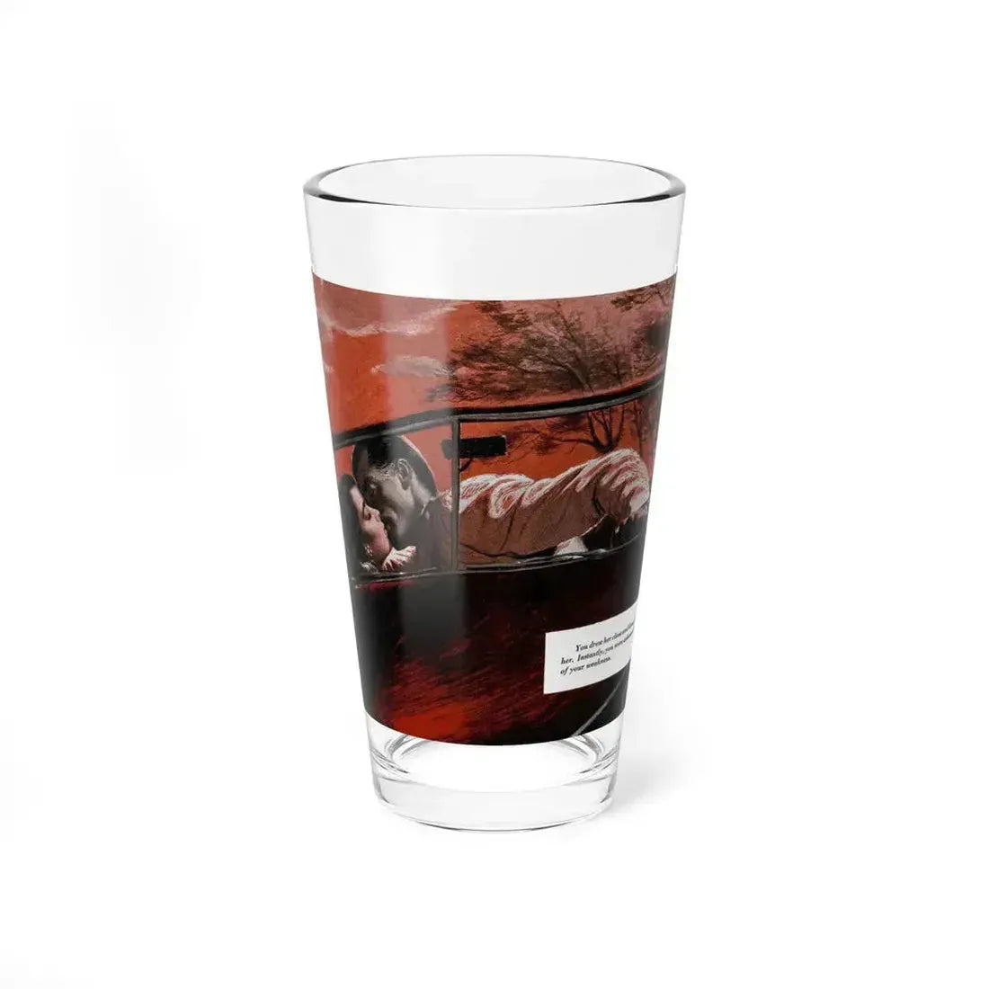 A Ring-and a Woman, Redbook, December 1947 (Magazine Illustration) Pint Glass 16oz 16oz - Go Mug Yourself