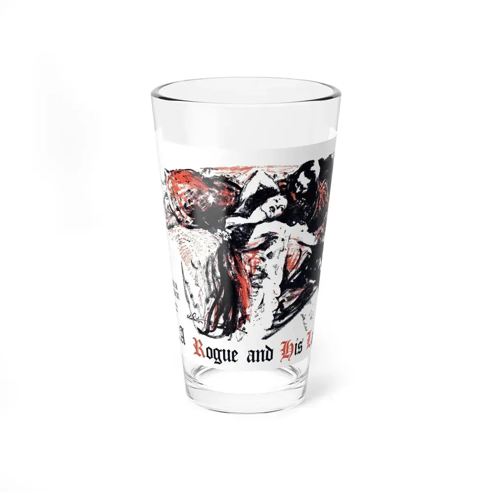 A Rogue And His Land (1), Blue Book Magazine, February 1947 (Magazine Illustration) Pint Glass 16oz 16oz - Go Mug Yourself