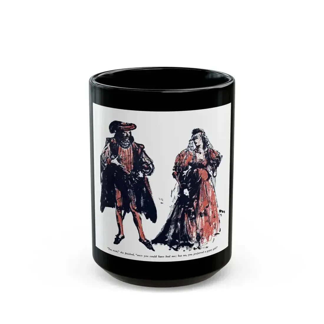 A Rogue And His Land (4), Blue Book Magazine, February 1947 - Black Coffee Mug 15oz - Go Mug Yourself