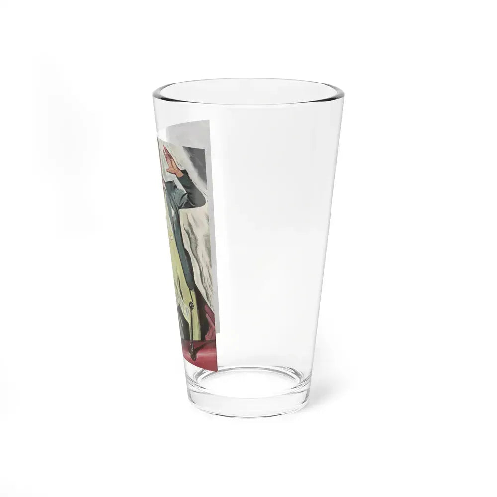 A Roller Coaster Ride to Hell (Magazine Illustration) Pint Glass 16oz - Go Mug Yourself