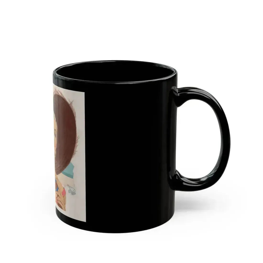 A Romance by the Beach, story illustration - Black Coffee Mug - Go Mug Yourself