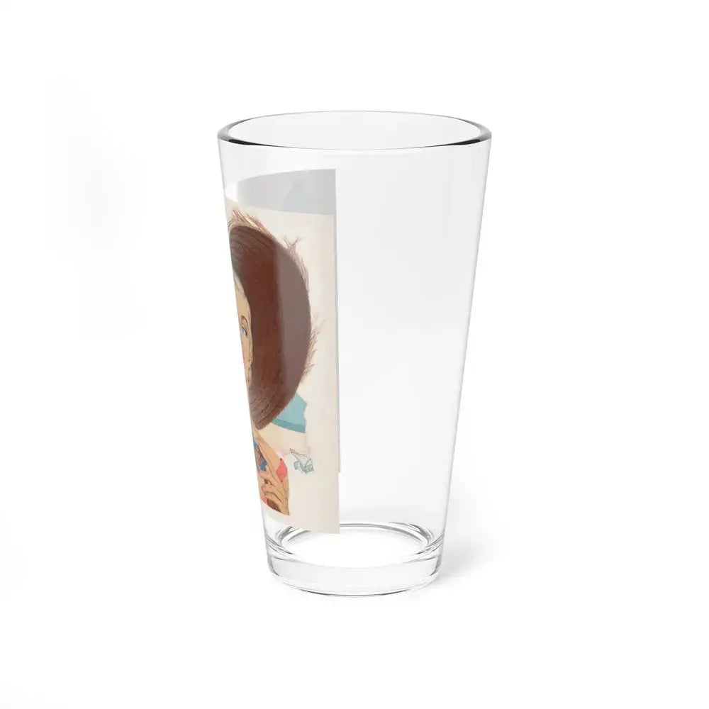 A Romance by the Beach, story illustration (Magazine Illustration) Pint Glass 16oz - Go Mug Yourself