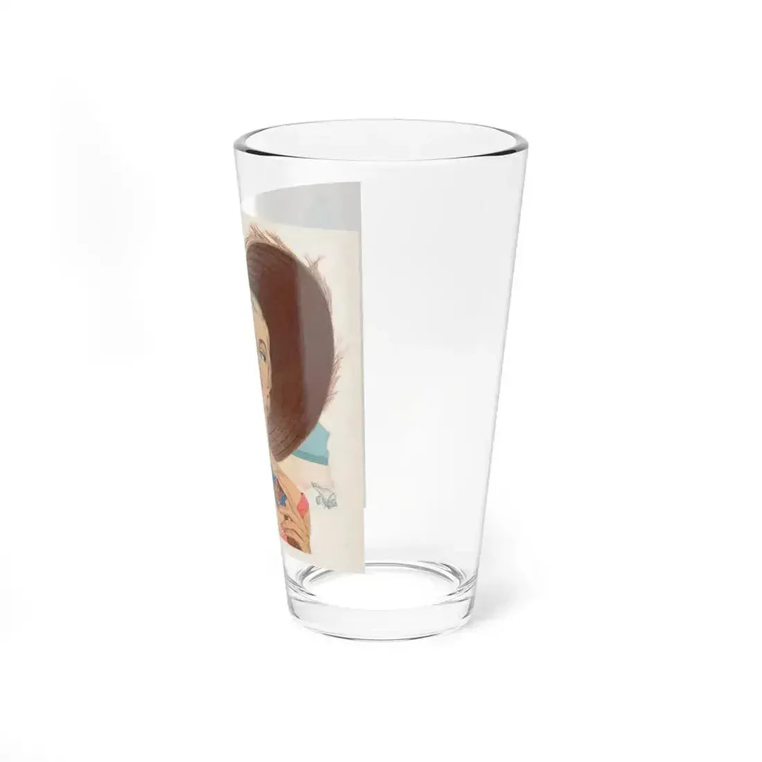 A Romance by the Beach, story illustration (Magazine Illustration) Pint Glass 16oz - Go Mug Yourself