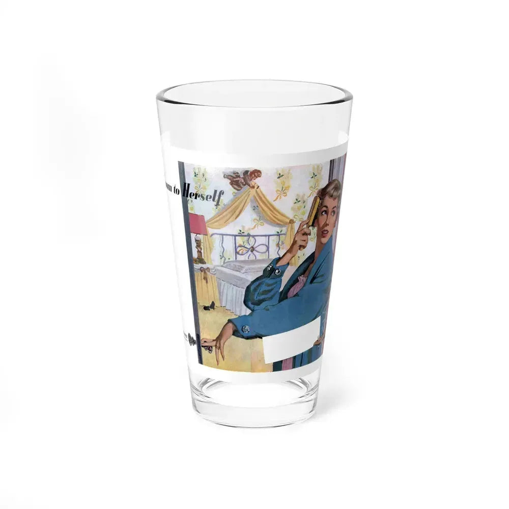 A Room to Herself, Redbook, May 1950 (Magazine Illustration) Pint Glass 16oz 16oz - Go Mug Yourself