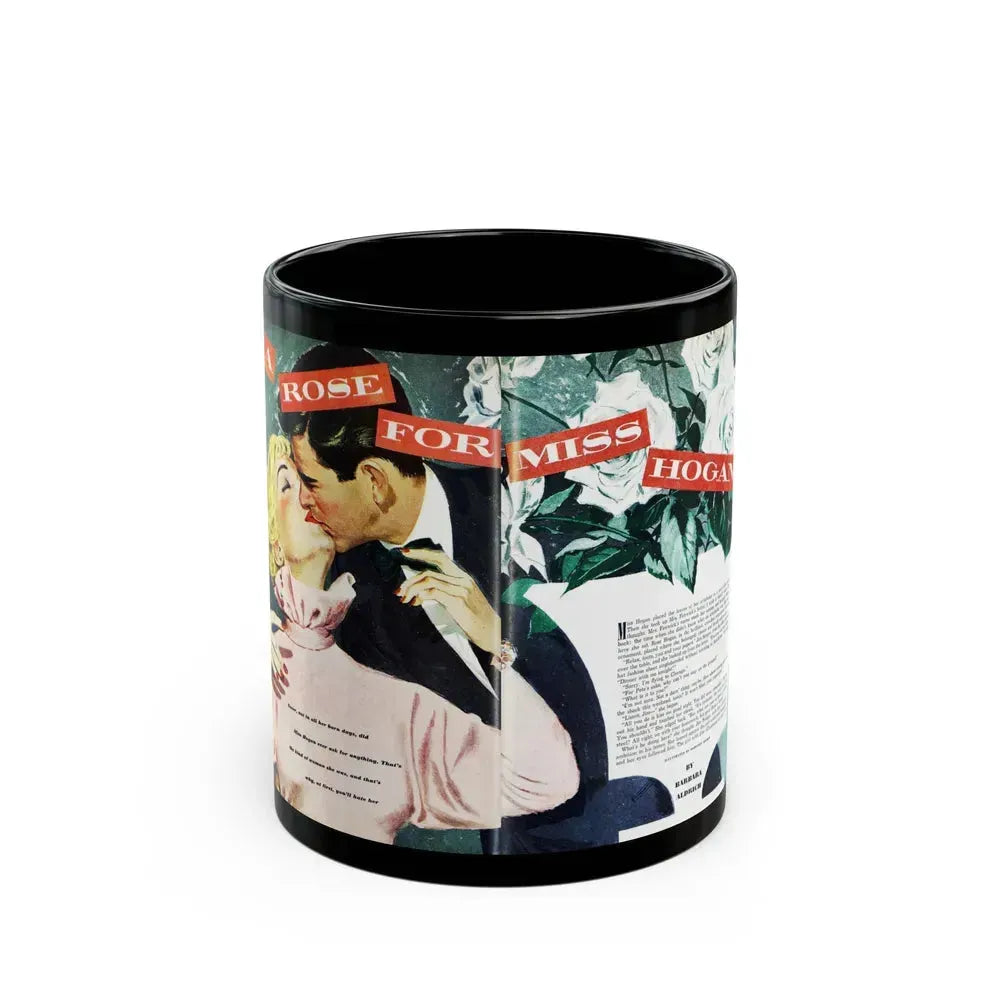 A Rose for Miss Hogan, Good Housekeeping, September 1950 - Black Coffee Mug 11oz - Go Mug Yourself