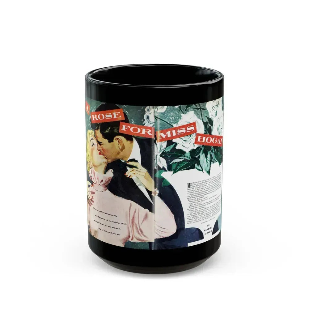 A Rose for Miss Hogan, Good Housekeeping, September 1950 - Black Coffee Mug 15oz - Go Mug Yourself