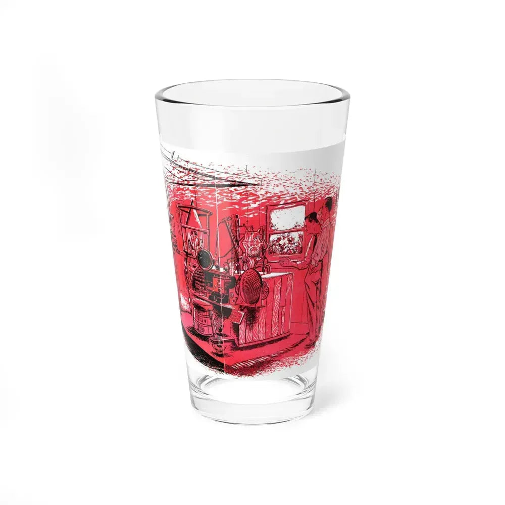 A Rosy Future For Roderick, Bluebook, August 1952 (Magazine Illustration) Pint Glass 16oz 16oz - Go Mug Yourself