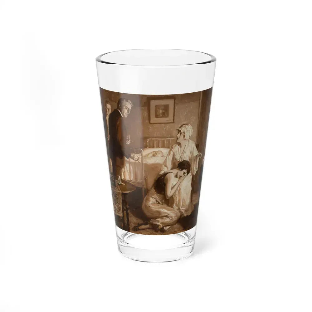 A Sad Time, interior story illustration (Magazine Illustration) Pint Glass 16oz 16oz - Go Mug Yourself
