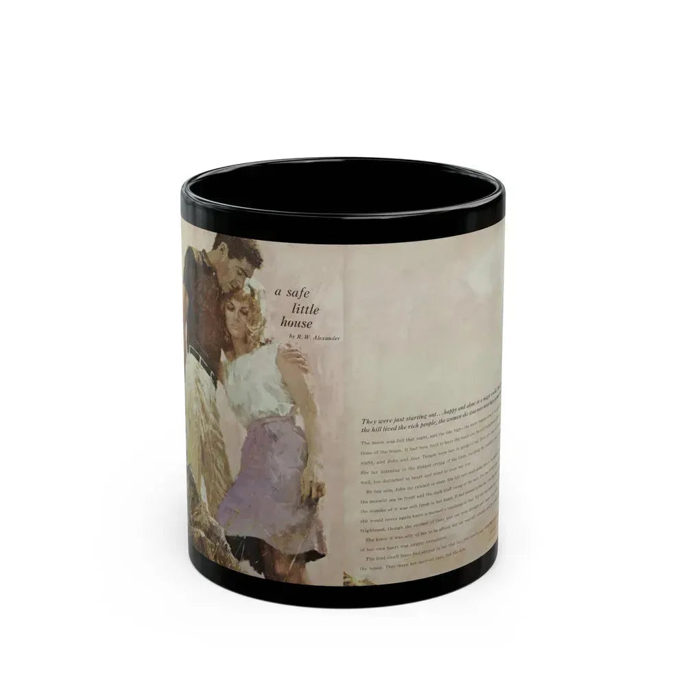 A safe little house, Good Housekeeping, October 1965 - Black Coffee Mug 11oz - Go Mug Yourself
