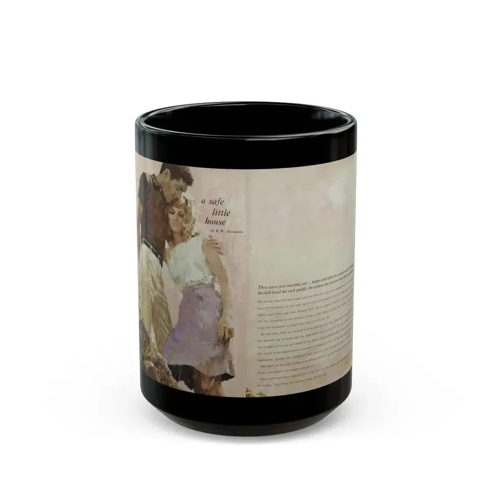 A safe little house, Good Housekeeping, October 1965 - Black Coffee Mug 15oz - Go Mug Yourself
