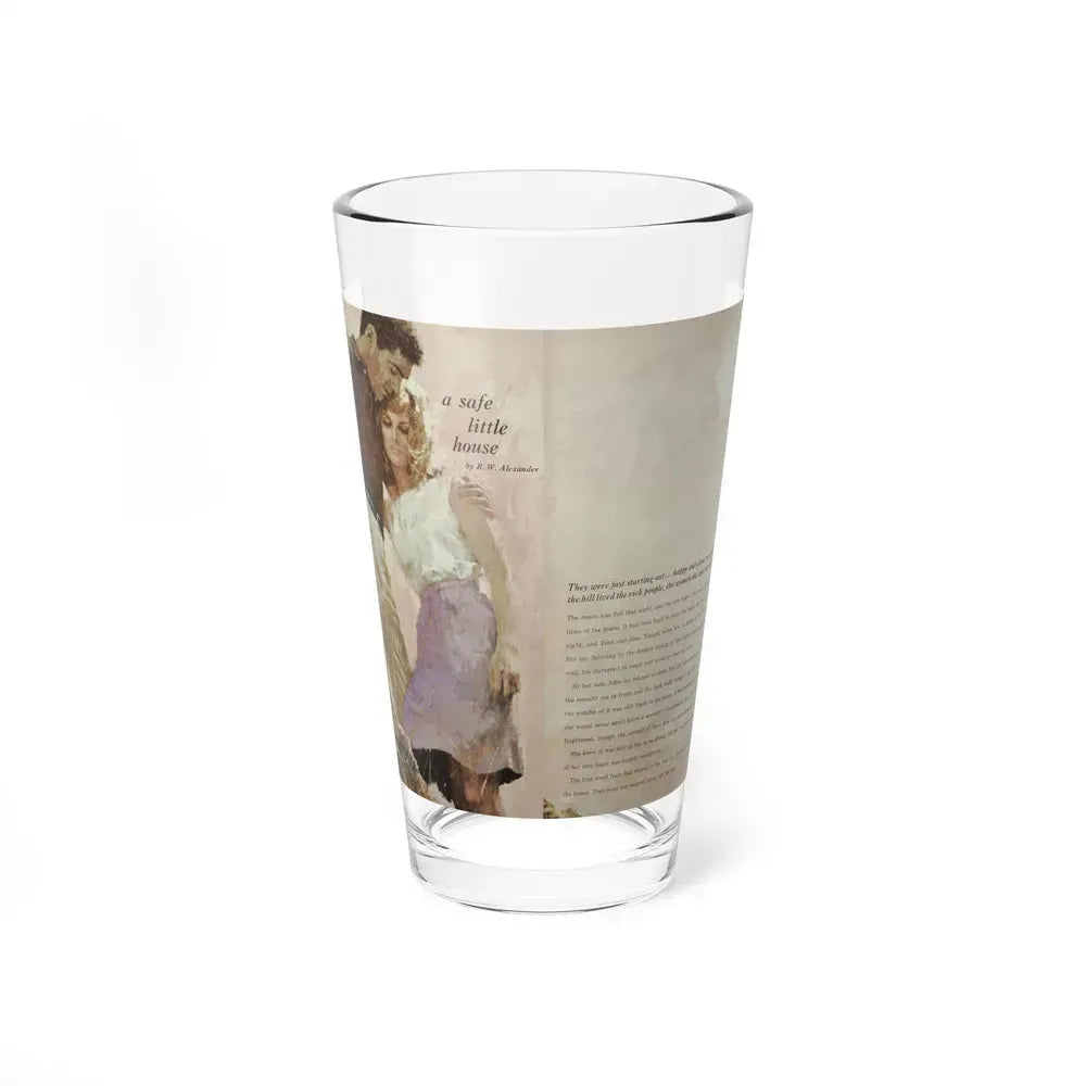 A safe little house, Good Housekeeping, October 1965 (Magazine Illustration) Pint Glass 16oz 16oz - Go Mug Yourself