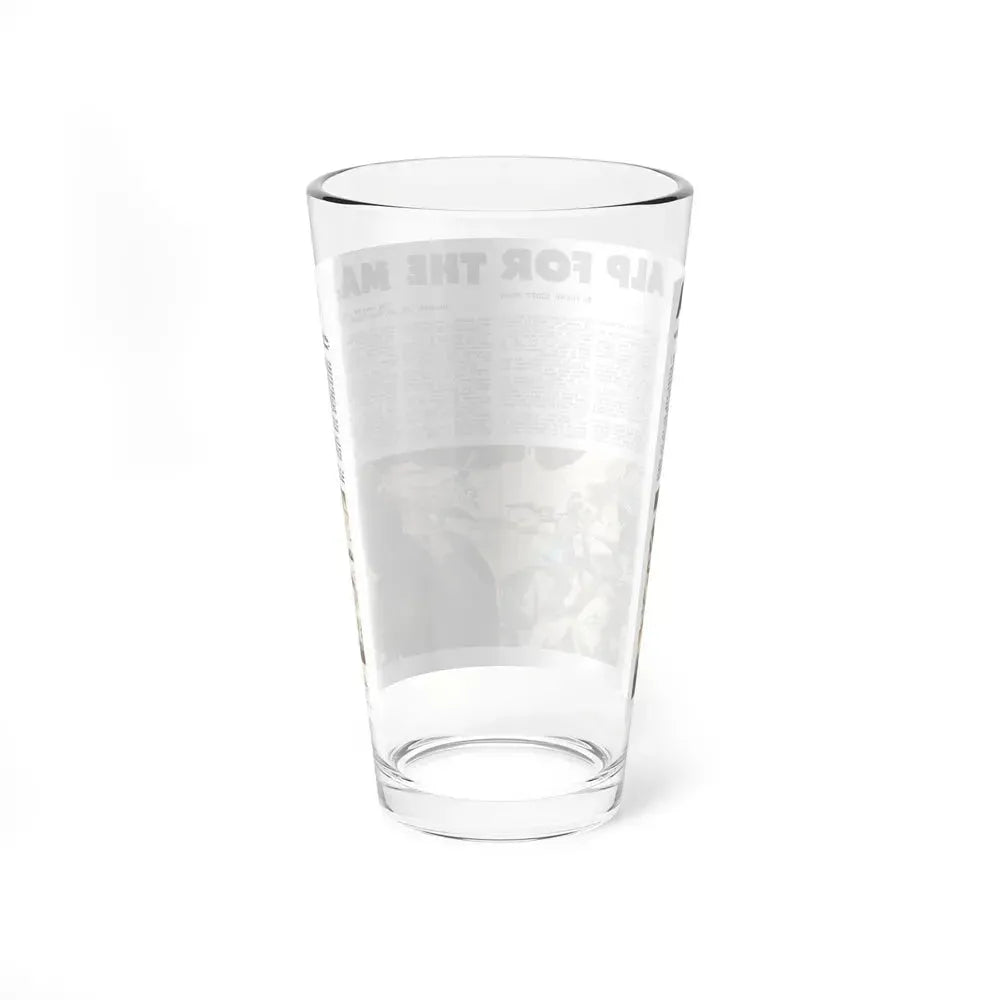 A Scalp For The Major, Adam magazine, April 1955 (Magazine Illustration) Pint Glass 16oz - Go Mug Yourself