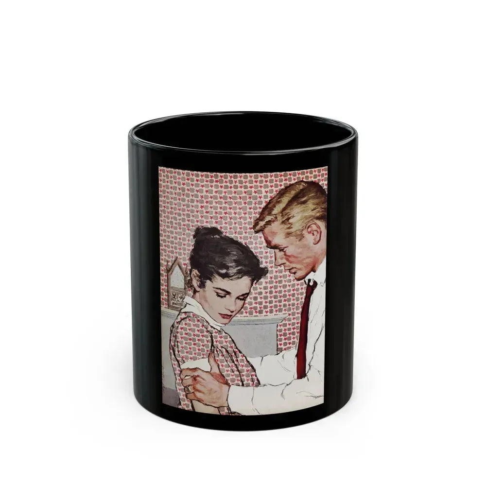 A Second Baby is Different, Chatelaine, February 1958 - Black Coffee Mug 11oz - Go Mug Yourself