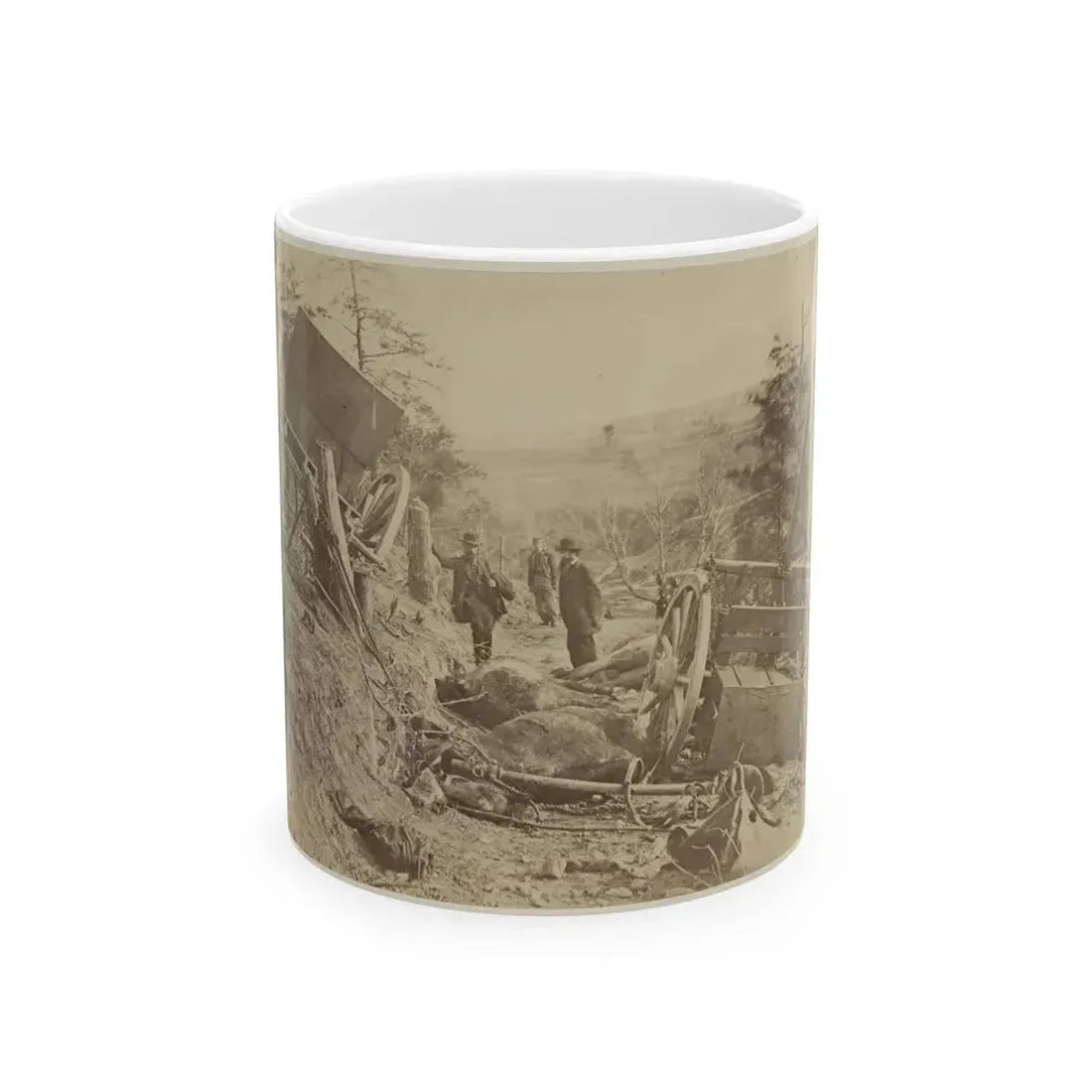 A Shattered Caisson, Fredericksburg, Va.(2) (U.S. Civil War) White Coffee Mug 11oz - Go Mug Yourself