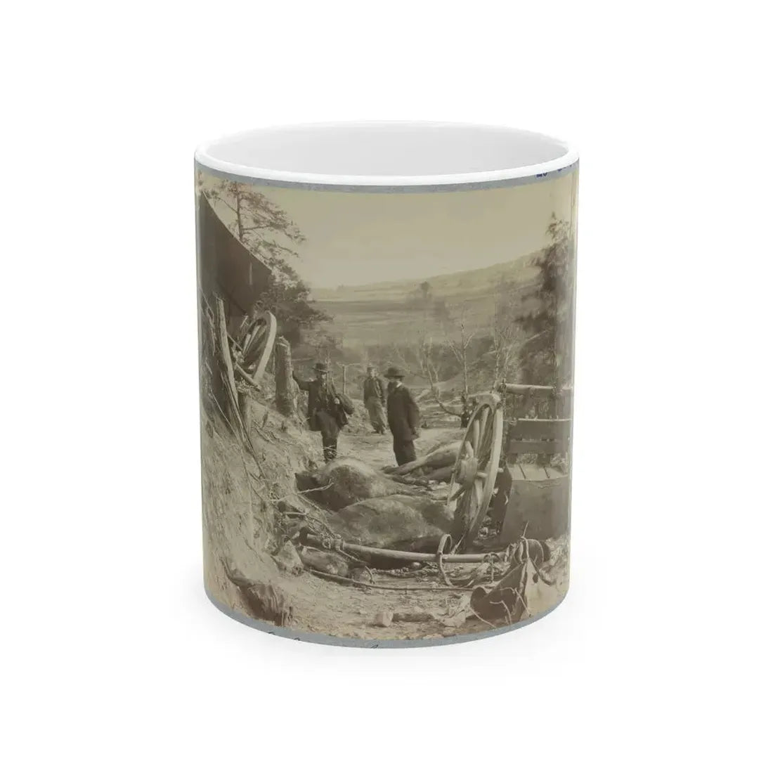 A Shattered Caisson, Fredericksburg, Va. (U.S. Civil War) White Coffee Mug 11oz - Go Mug Yourself