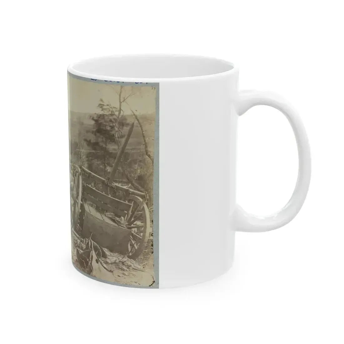 A Shattered Caisson, Fredericksburg, Va. (U.S. Civil War) White Coffee Mug - Go Mug Yourself