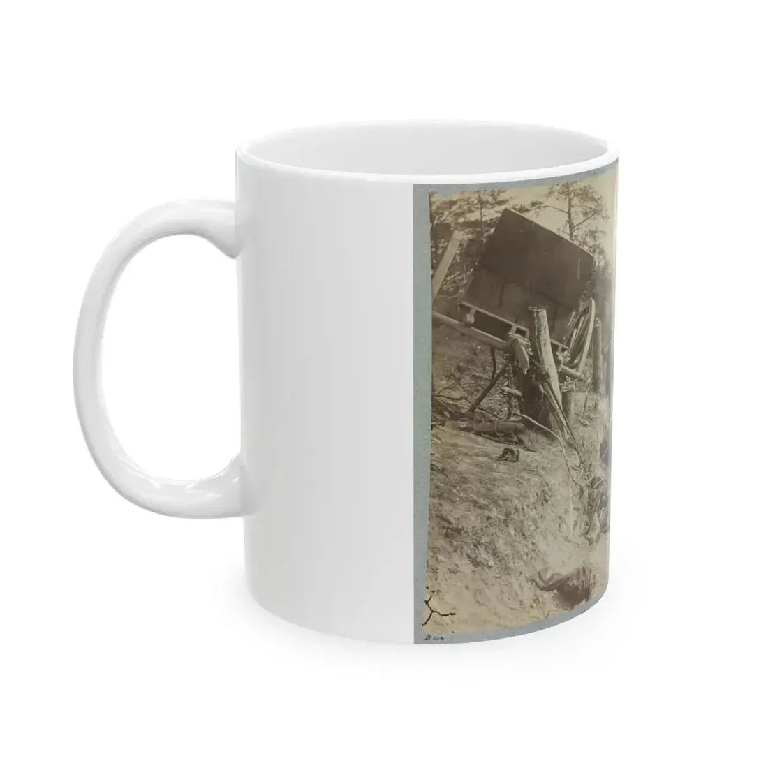 A Shattered Caisson, Fredericksburg, Va. (U.S. Civil War) White Coffee Mug - Go Mug Yourself