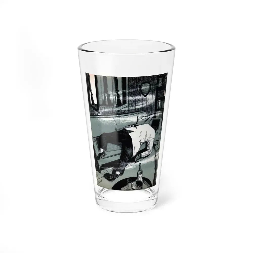 A Shot in the Dark, Bluebook Magazine, April 1956 (Magazine Illustration) Pint Glass 16oz 16oz - Go Mug Yourself