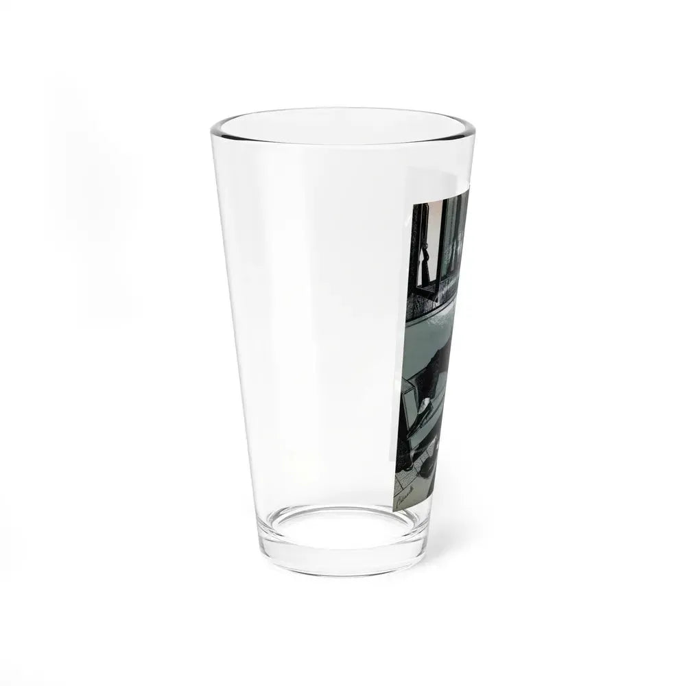 A Shot in the Dark, Bluebook Magazine, April 1956 (Magazine Illustration) Pint Glass 16oz - Go Mug Yourself